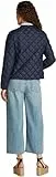 Tommy Hilfiger Cazadora acolchada Mujer Down Quilted Collarless con botones, Azul (Dark Night Navy), S