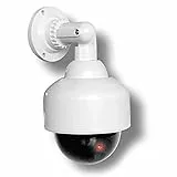 Cámara Domo de Velocidad ficticia con luz Intermitente y Lente, a Prueba de Agua, para Uso en Interiores y Exteriores