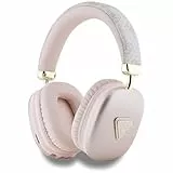 CG MOBILE Guess - Auriculares inalámbricos de Piel sintética 4G con Logotipo Triangular, Color Rosa