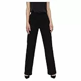 Vero Moda Vmzamira Mr Slim Straight Pant Ga Noos Pantalones, Negro, L / 34L Mujer