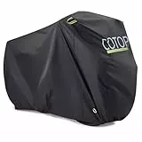 COTOP Funda/Cubierta para Bicicleta Impermeable 210T Nylon - Protección UV, Antipolvo y Lluvia - Ajuste Universal 26-29' (66-74cm) con Bolsa y Correas Antiviento,200L x 80A x 110H cm
