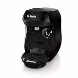 Bosch - Cafetera Tassimo Happy Friendly, Pastillas Descalcificadoras incluidas, Hasta 70 bebidas, OneTouch, INTELLIBREW™, Negro, TAS102EA