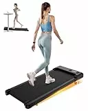 HomeFitnessCode Cinta de Correr Eléctrica 2 en 1 Plegable - Caminadora Walking Pad, 8 km/h, 2.5 HP, Superficie de 40 cm, Control Remoto, Pantalla LCD, Capacidad 130 kg - para Hogar y Oficina (Rosa)