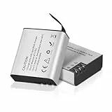 GeeKam Bateria Camara Deportiva, 2 x 1350mAh Batería Recargable, Compatible con COOAU, Apexcam, APEMAN, Surfola, Exprotrek, EK7000/Brave4/V50X, S009R, PG1050