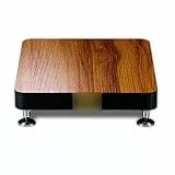 Soporte de audio HiFi, 1 estante para TV y amplificadores, equipo de alta fidelidad, estante de altavoz de almacenamiento para componentes de audio y video (tamaño: 29 x 34 cm)