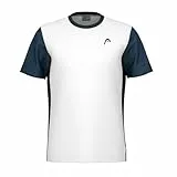 HEAD Slice T-Shirt Boys Camiseta, Blanco, 152 Unisex niños