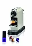 Nespresso De'Longhi Citiz EN167.W - Cafetera monodosis de cápsulas Nespresso, compacta, 19 bares, apagado automático, color blanco