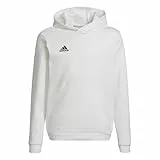 adidas Unisex niños Entrada 22 Sweat Hoodie, white/black, 13-14 Years