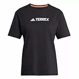 adidas Mujer Terrex Classic Logo T-Shirt, Black, M
