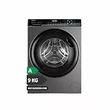 Haier I-Pro Series 3 HW90-B149398S-IB Lavadora Carga Frontal 9kg, Función Vapor, Motor Direct Motion, Tratamiento Antibacterias, 1400 RPM, Fin Diferido, Detector Automático de kg, 15 Programas