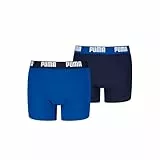 PUMA Everyday Basic Boxers 2P, Boxer, Niños, Navy/Blue - New, 134-140