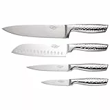 Set de 4 cuchillos acero inoxidable San Ignacio Origen plata (color)