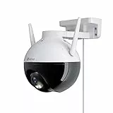 EZVIZ WiFi Cámara Bala de Vigilancia Exterior 1080p PTZ, IP Pan&Tilt Cámara de Seguridad con Visión Nocturna Colorida, IA Integrada con Defensa Activa Luz Estroboscópica, Compatible con Alexa, C8C