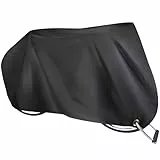 Elezenioc Funda para Bicicleta,190T Nailon Funda Bicicleta Exterior para 2 Bicicletas Impermeable Anti-UV,Funda Bicicleta con Orificio de Bloqueo Antirrobo (Hasta 29 ')
