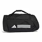 adidas Unisex Adulto Essentials 3-Stripes Duffel Bag, Black/White, L