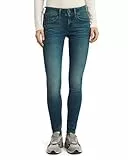 G-Star Lynn Mid Waist Skinny Jeans Mujer, Azul (Medium Aged 60885-6550-071), 28W / 34L