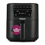 Cuisinart Air fryer Compact Max, Sin PFAS, Cocina sin químicos, Fríe, asa, hornea, deshidrata, Max Crisp y mantiene caliente, 36% más delgada, 33% más capacidad, 7.6L - hasta 8 raciones, Negro
