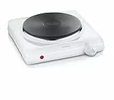 Severin - Hornillo de mesa, Potencia aprox. 1500 W, Diámetro de la placa aprox. 18.5 cm, Blanco KP 1091