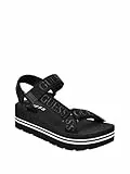 GUESS Avin, Sandalias con cuña Mujer, Black, 40 EU
