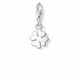 Thomas Sabo Charm Club Colgante charm para mujer en forma de trébol, plata de ley 925, 0050-001-12