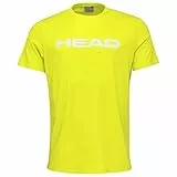 HEAD Club Basic T-Shirt Kinder, Gelb, 116 Camiseta, Amarillo, Unisex niños