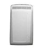 De'Longhi Pingüino PAC N77ECO Aire Acondicionado Portátil, 8200 Btu/h, 2.1 kW, Ventilador y Deshumidificador, Bajo Consumo, Función Eco Plus, Temporizador y Termostato de 12 Horas, Blanco