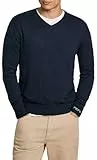 Pepe Jeans New Andre V Neck Prendas de Punto, Azul (Dulwich Blue), L para Hombre