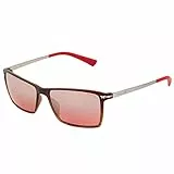 Police S1957m-58abrm Gafas de Sol Hombre, Brown Red & Gradient Red, 58 mm