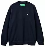 United Colors of Benetton Jersey G/C M/L 342zu1093 Sudadera con Capucha, Azul_New, S para Hombre