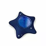 Luz nocturna Pabobo x Kid Sleep Musical y ligera, para niños y bebés, felpa con forma de estrella, proyector de agua, nómada, lámpara, techo, océano tranquilo, azul