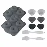 Cecotec Accesorios para Freidoras sin Aceite - Air Fryer - Cecofry SweetBake Pack Accessories. Moldes de Silicona Libre BPA para Donas y Magdalenas, Pinceles de Silicona, Compatibles Freidoras 6-8L