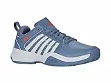 K-Swiss Court Express 2, Tenis Shoe Hombre, Infinity White Scarlet Ibis, 41 EU