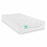 Nalui-Colchón Cuna Viscoelástico 60 x 120 cm Baby One + Nombre, con Núcleo Adapt Foam, Suave, Transpirable y Acolchado Strech. Hipoalergénico | Oeko-Tex® | Altura ± 12cm | Hecho en España