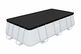 BESTWAY Cobertor de Invierno Rectangular 396x185 cm para Piscinas Rectangulares de 412x201 cm o 404x201 cm Negro
