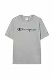 Champion Legacy Man-Big Logo T-Shirt Camiseta, Gris (Em006), L para Hombre