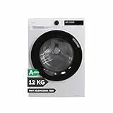 Candy ProWash 500 BR 412BL8-S Lavadora 12 KG, 1400 RPM, Display Digital, Conectividad WIFI, 16 Ciclos, Inverter Speed Drive, Inicio Diferido 24H, Bloqueo Infantil, Detector KG, 72 DB, Blanco