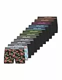 JACK & JONES Trunks 12 Pack Calzoncillos Jacwatermelon 12 Unidades, Negro, M (Pack Hombres