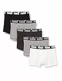 PUMA Boxer Hombre, Blanco/Gris/Black, XL