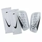 Nike DN3611-100 NK Merc Lite - FA22 Shin Guards Unisex Adult White/White/Black Tamaño M