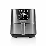 Princess 182060 Freidora sin aceite Deluxe 5.5 L, hasta un 62.2% menos de consumo de energía, libro con 30 recetas incluido, 8 programas, panel de control táctil digital, Regular