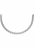 Fossil Collar Hombre, All Stacked Up Collar Cadena Acero Inoxidable, Plata