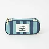 Mr. Wonderful - Estuche rayas azules - Positivity & creativity - Estuche para Lápices - Estuche para el Cole