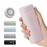 【Versión Mejorada】 Exllena Termo Pequeño 250ml – Botella Termica Pequeña con Diseño Compacto, Termo Cafe para Llevar, Ideal para Viaje, Oficina y Aire Libre