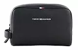 Tommy Hilfiger Neceser Hombre Essential PU Washbag de Piel sintética, Negro (Black), Talla Única