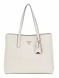 GUESS Meridian Girlfriend Tote Ivory