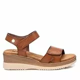 XTI - Sandalia Mujer Camel - Calzado Cómodo y Versátil - Moda casual - Modelo 14409901 (Talla 39)