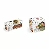 Lékué Recipiente para cocinar Quinoa, Arroces y Cereales, 1 Litro + Recipiente Quick Pasta, 1500 ml, Polipropileno