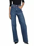 ONLY Onlhope Ex HW Wide Dnm Add465 Noos Vaqueros, Medium Blue Denim, 28W / 30L para Mujer