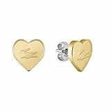 Lacoste Pendientes de Botón para Mujer Colección LOVE MY CROC con Forma de Corazón - 2040401