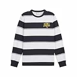 PUMA Class Striped AOP Crew TR, Sudaderas con tripulación Hombre, New Navy, XL